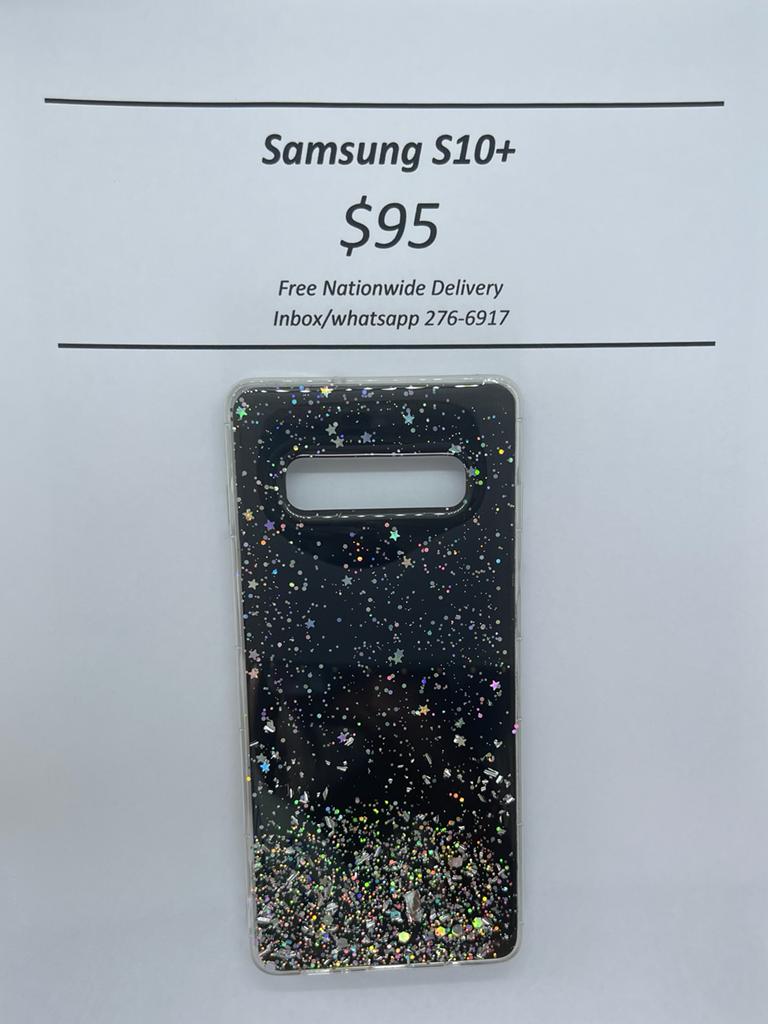S10+ Black Glitter