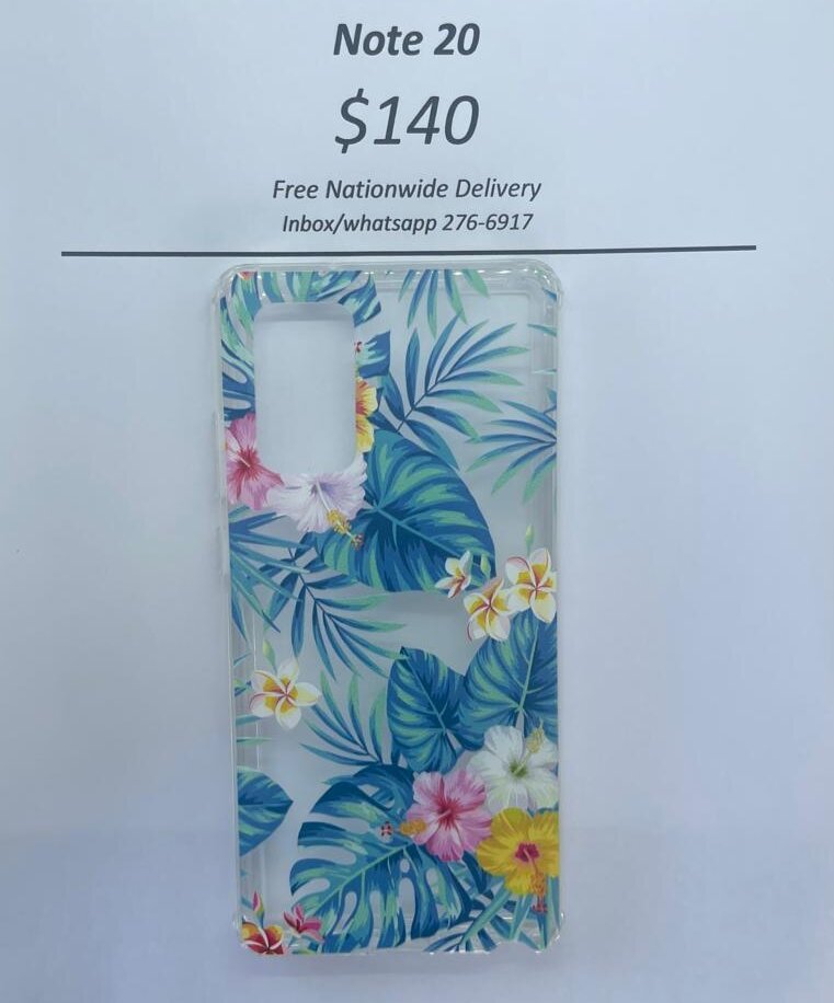 Samsung Note 20 Hawaiian Floral case
