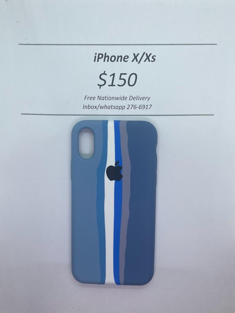 iPhone X/XS Blue Tone Logo Case