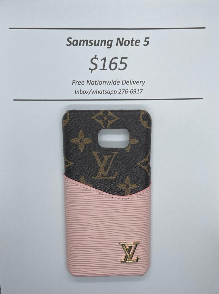 Note 5 Pink and Brown Luxury Case