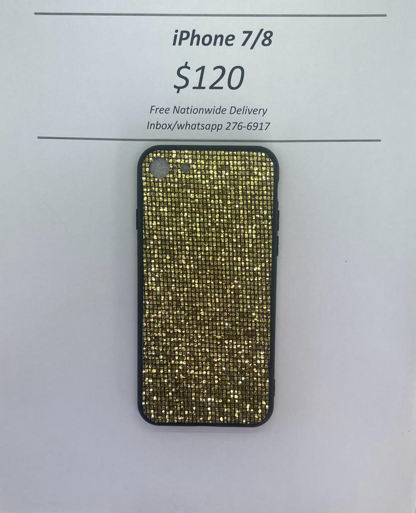 iPhone 7/8 Gold Glitter