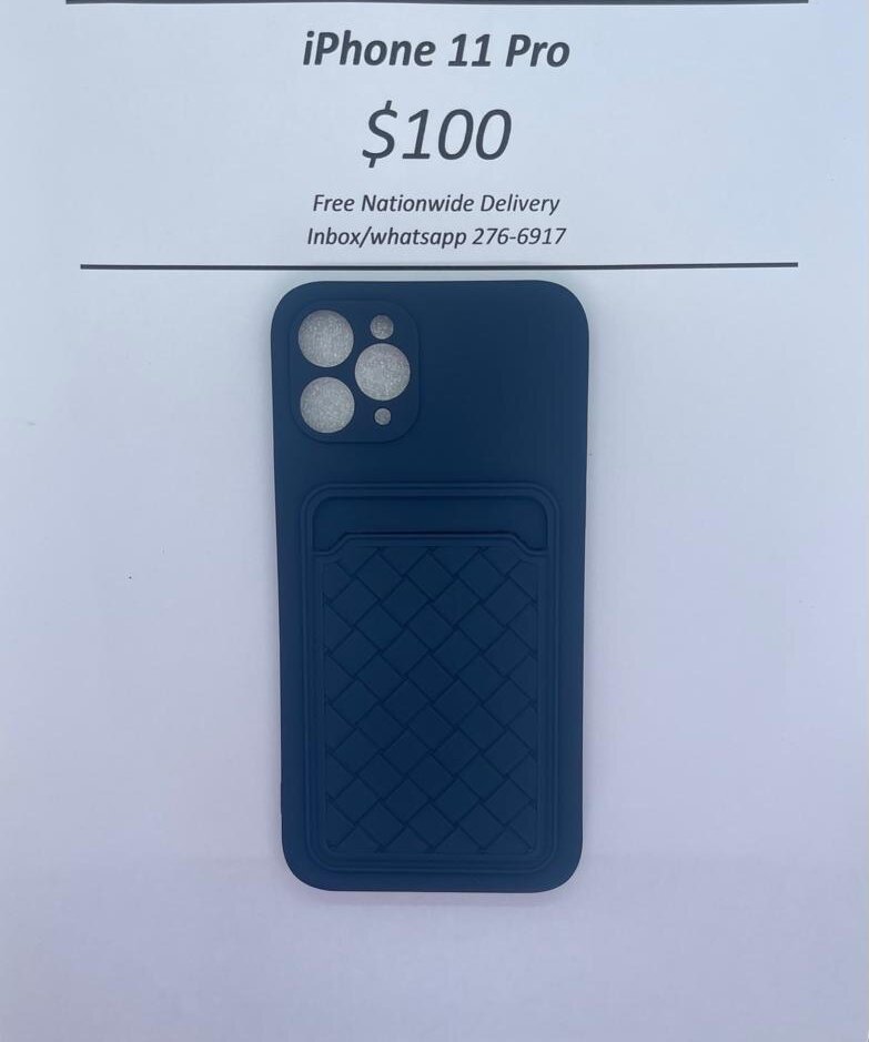 iPhone 11 Pro Blue Card Holder