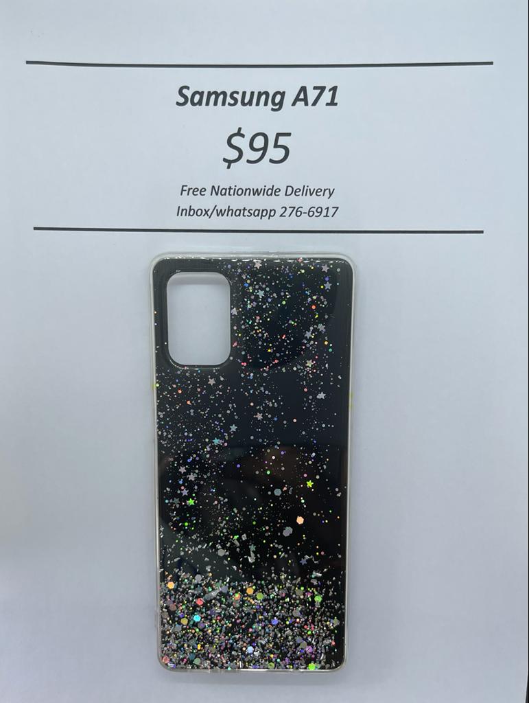 A71 Black Glitter
