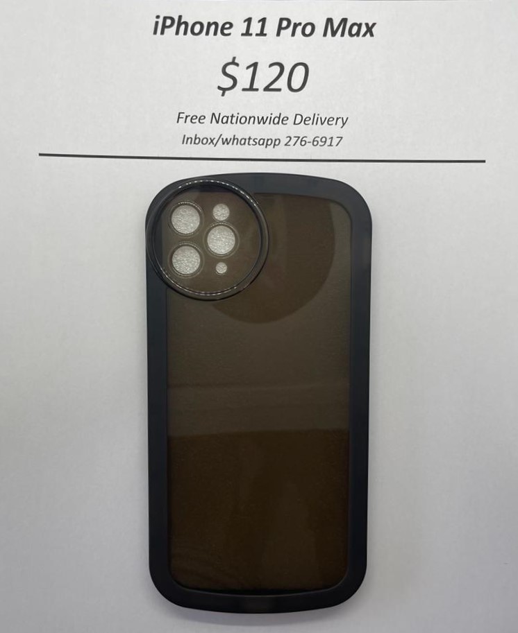 iPhone 11 Pro Max Black Rim Case