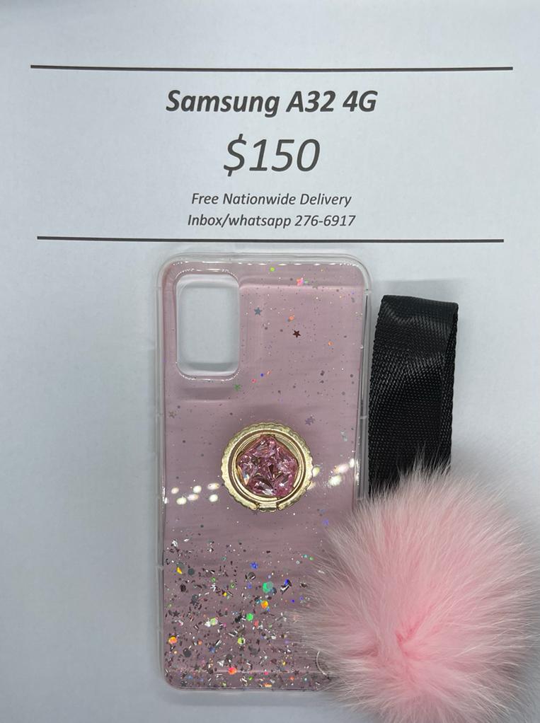 A32 4G Pink Pom-pom with Pop Ring