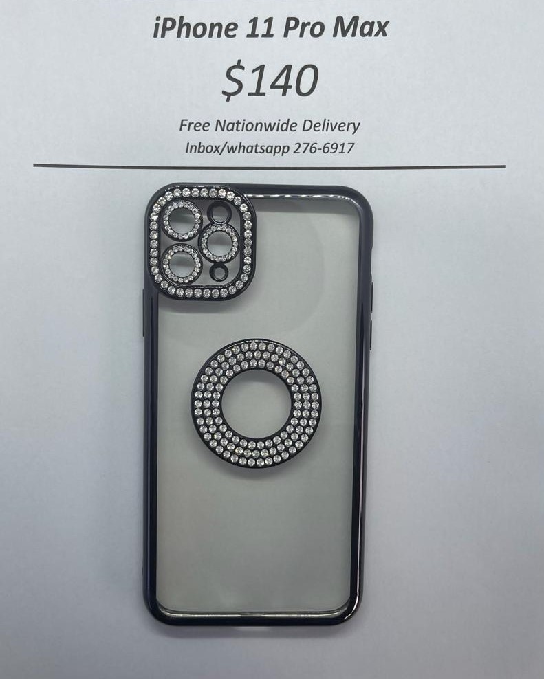 iPhone 11 Pro Max Black Gem Logo