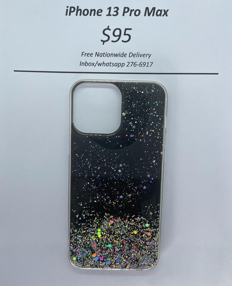 i13 Pro Max Black Glitter