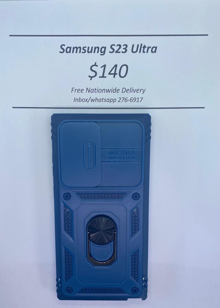 S23 Ultra Blue Rugged w Camera Cover