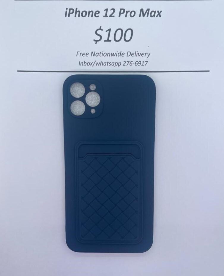 iPhone 12 Pro Max Blue Card Holder