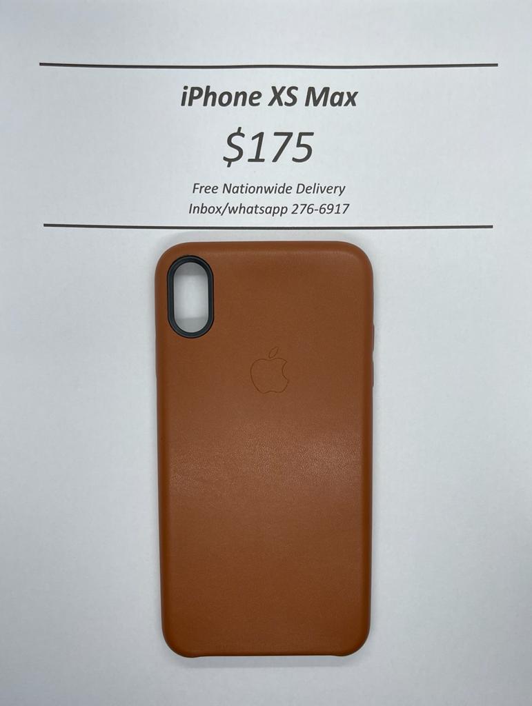 iPhone XS Max Brown Leather