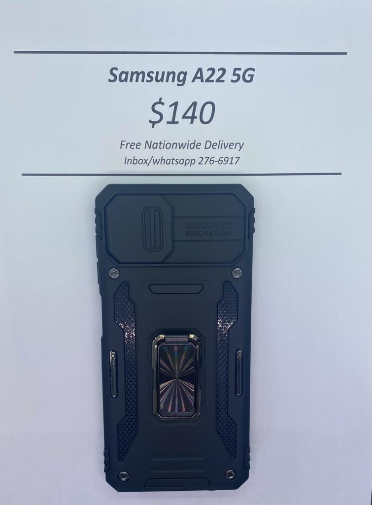 A22 5G Black Rugged w Camera Cover