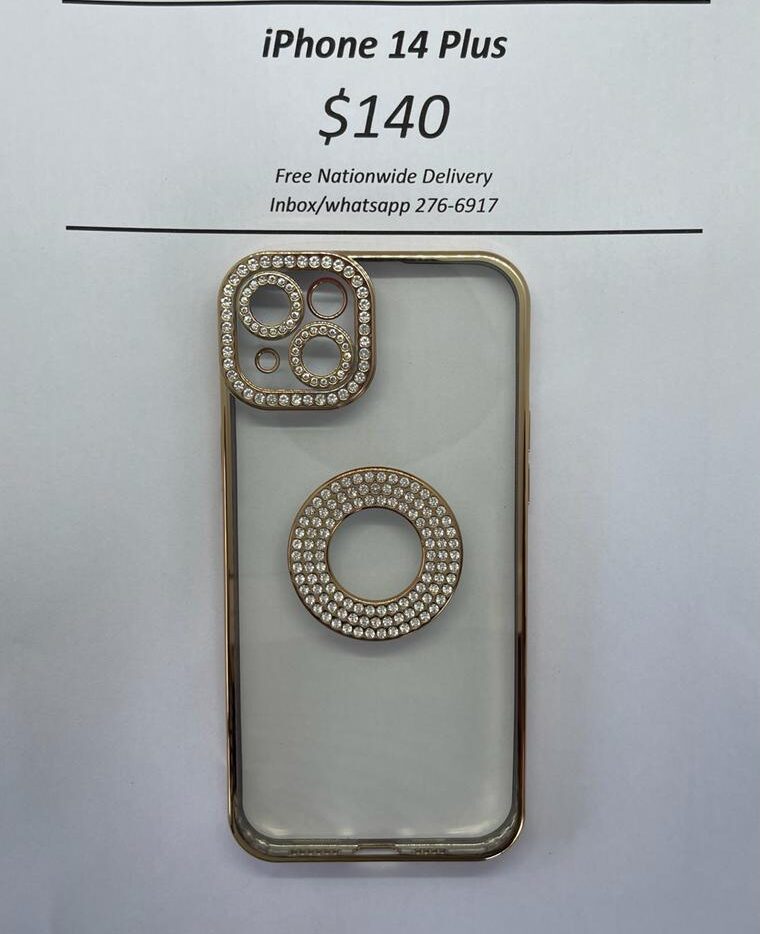 iPhone 14 Plus Gold Gem Logo