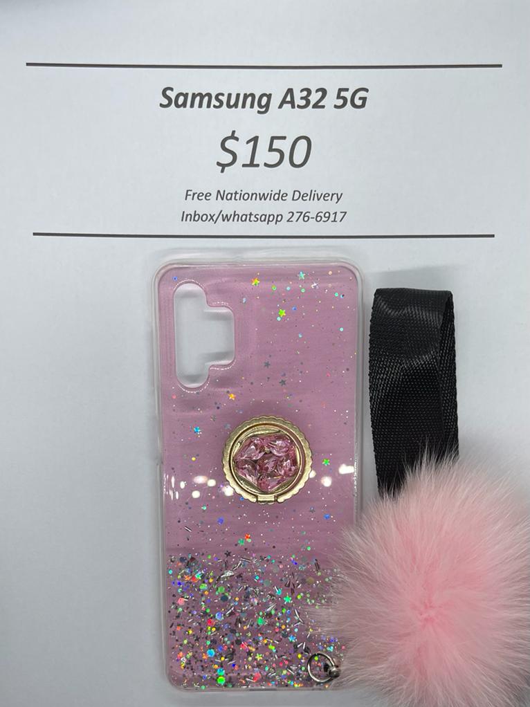A32 5G Pink Pom-pom with Pop Ring