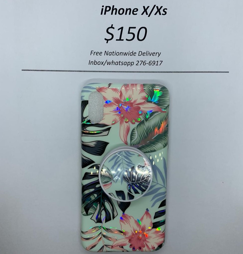iPhone X/XS Green Banana Leaf Floral