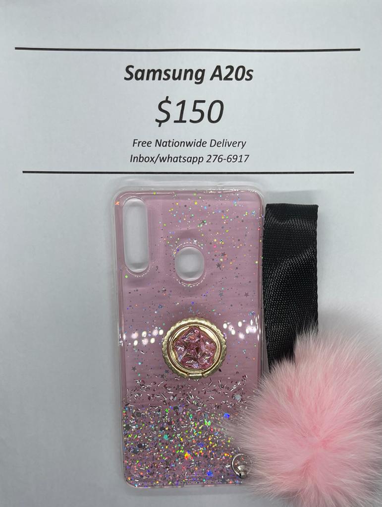A20S Pink Pom-pom with Pop Ring