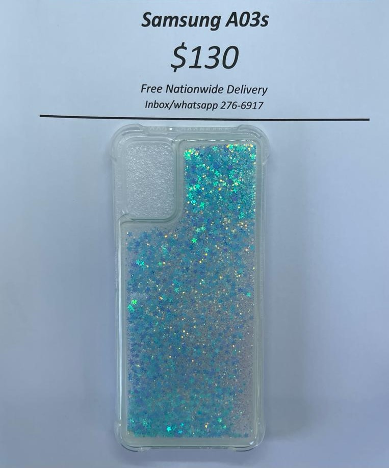A03s Blue Liquid Glitter