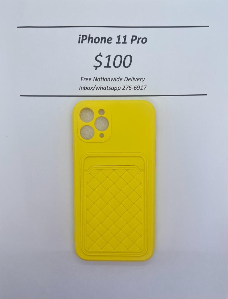 iPhone 11 Pro Yellow Card Holder
