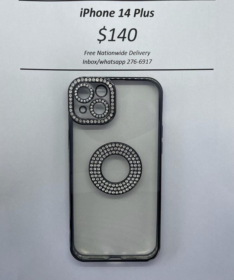 iPhone 14 Plus Black Gem Logo