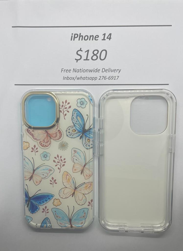 iPhone 14 Butterfly with built in screen protector