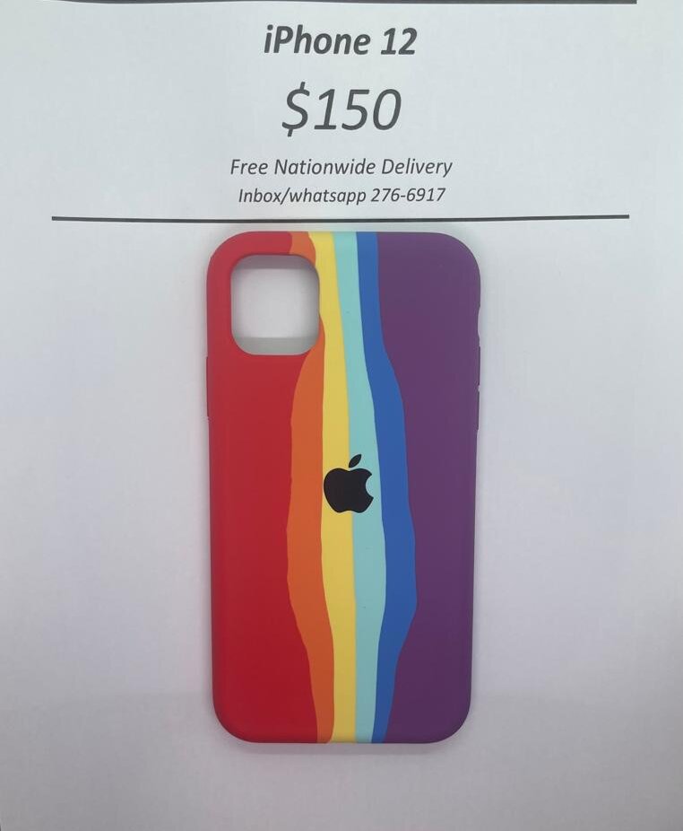 iPhone 12 Rainbow Tone Logo Case