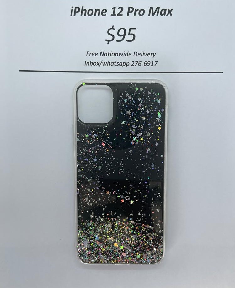i12 Pro Max Black Glitter