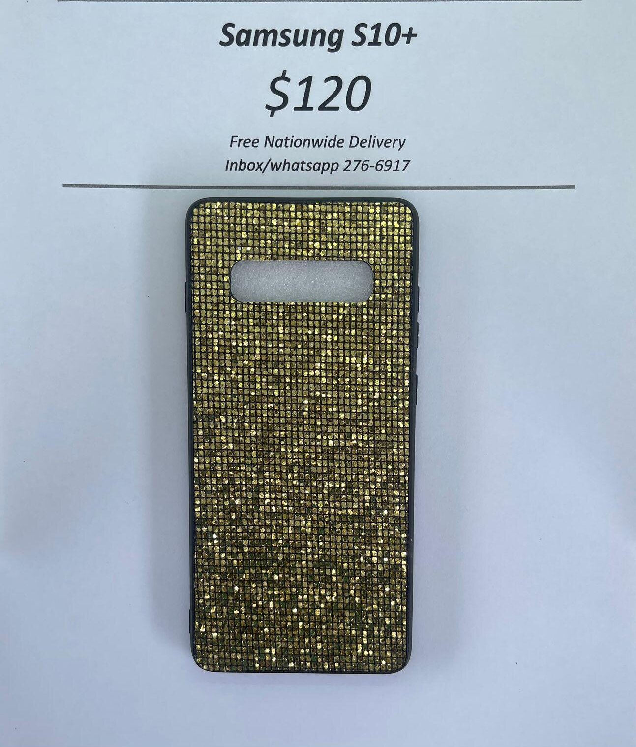 S10 Plus Gold Glitter
