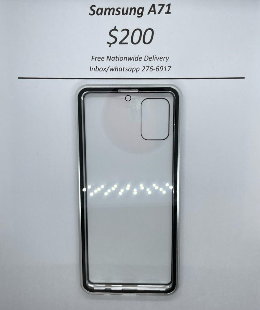 A71 360 Temper Glass case