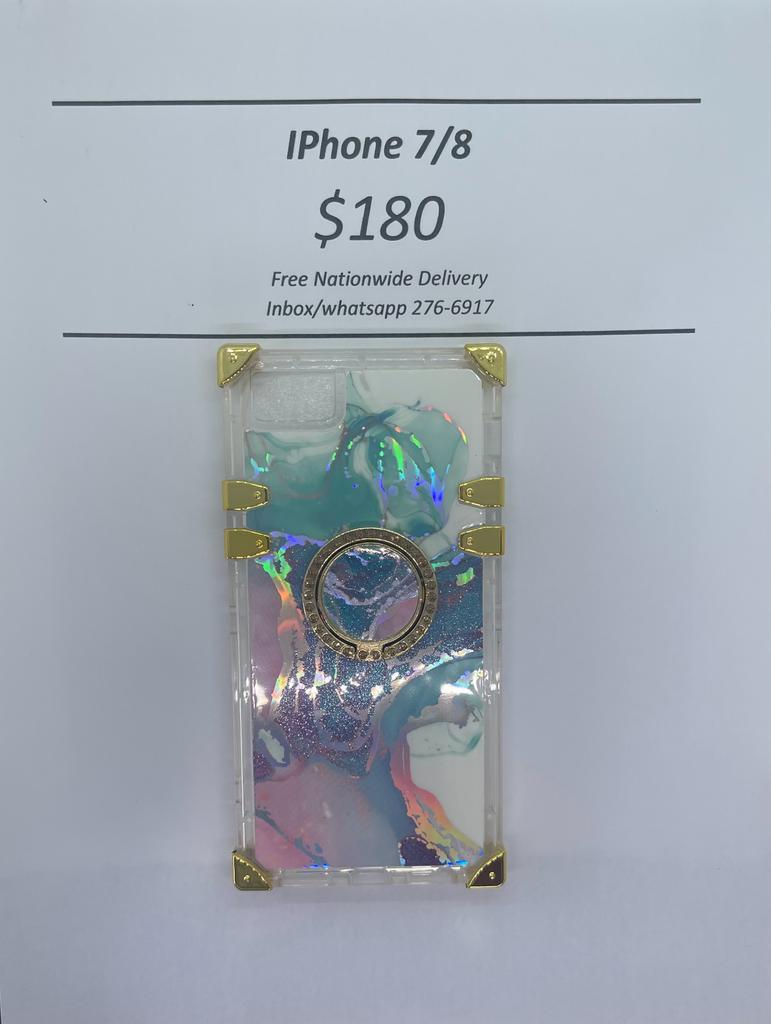 iPhone 7/8  Clear Marble Trunk