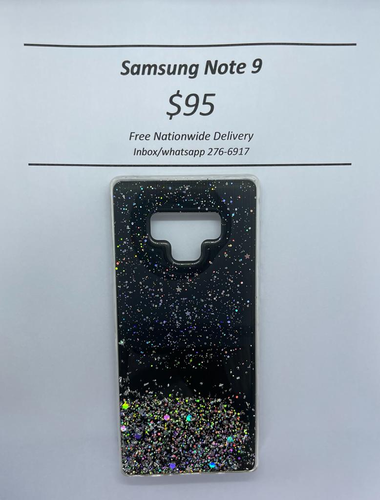 Note 9 Black Glitter