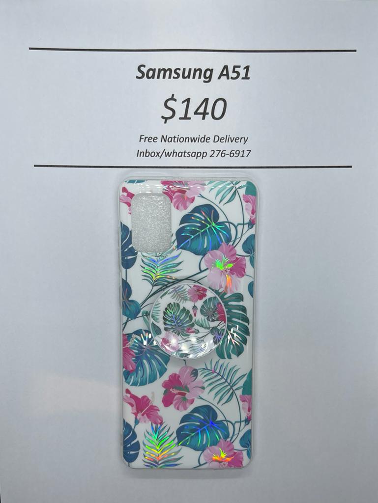 A51 White Floral