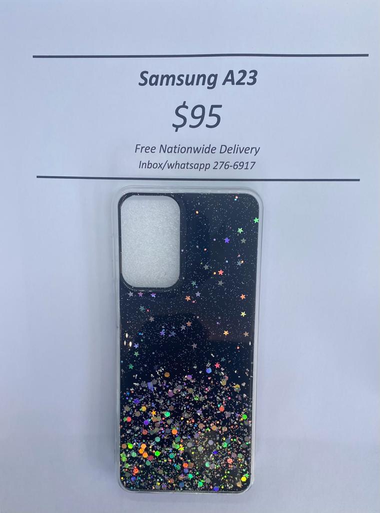 A23 Black Glitter silicone