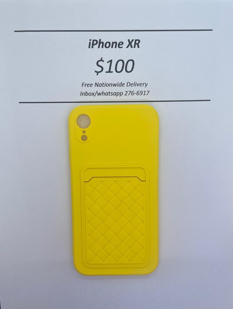 iPhone XR Yellow Card Holder