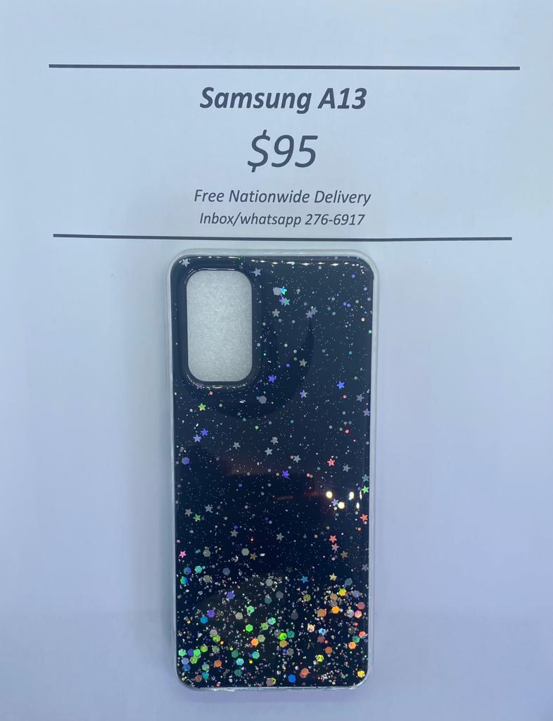 A13 Black Glitter silicone