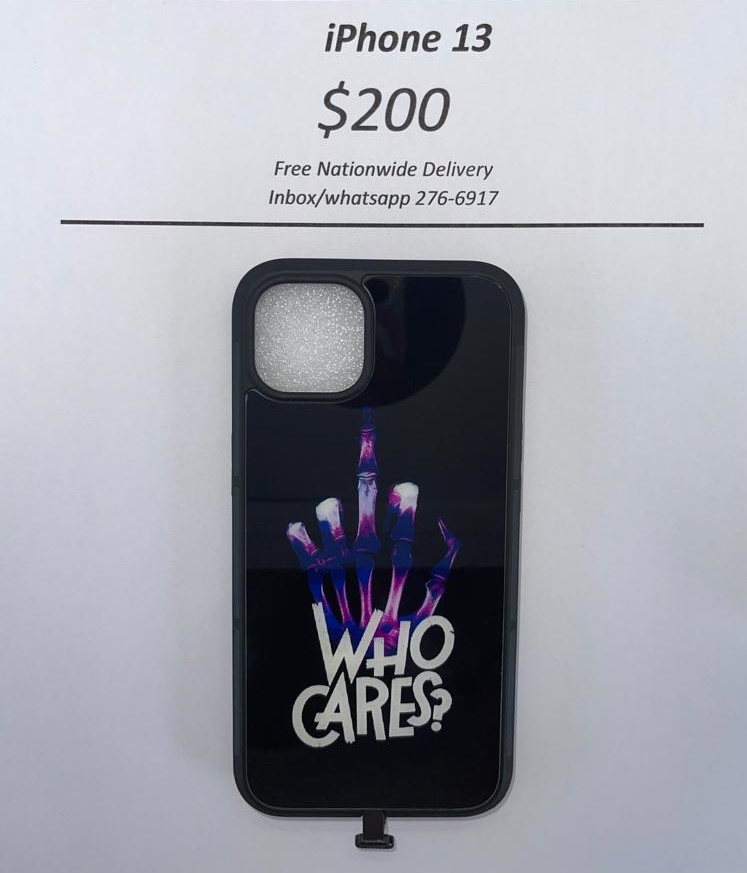 iPhone 13 Who Cares Light up case