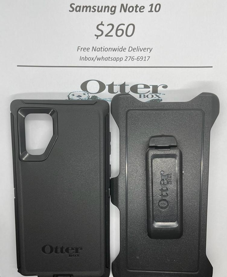 Note 10 Otterbox-Defender Black