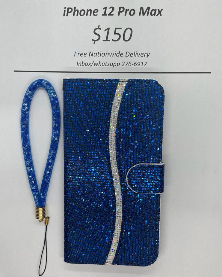 iPhone 12 Pro Max Blue Wallet