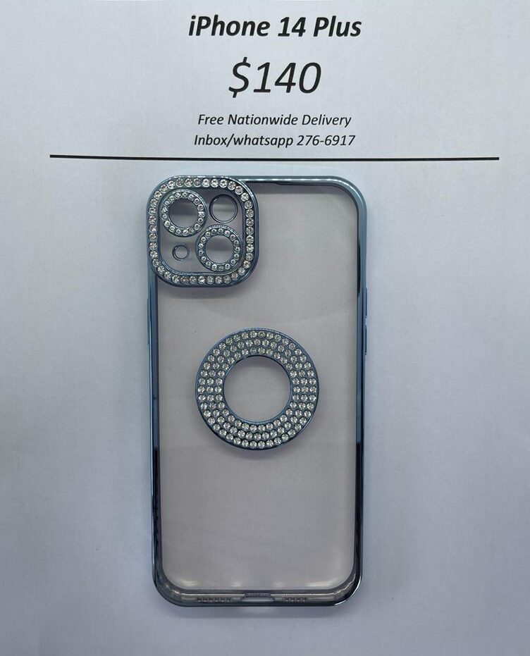 iPhone 14 Plus Blue Gem Logo