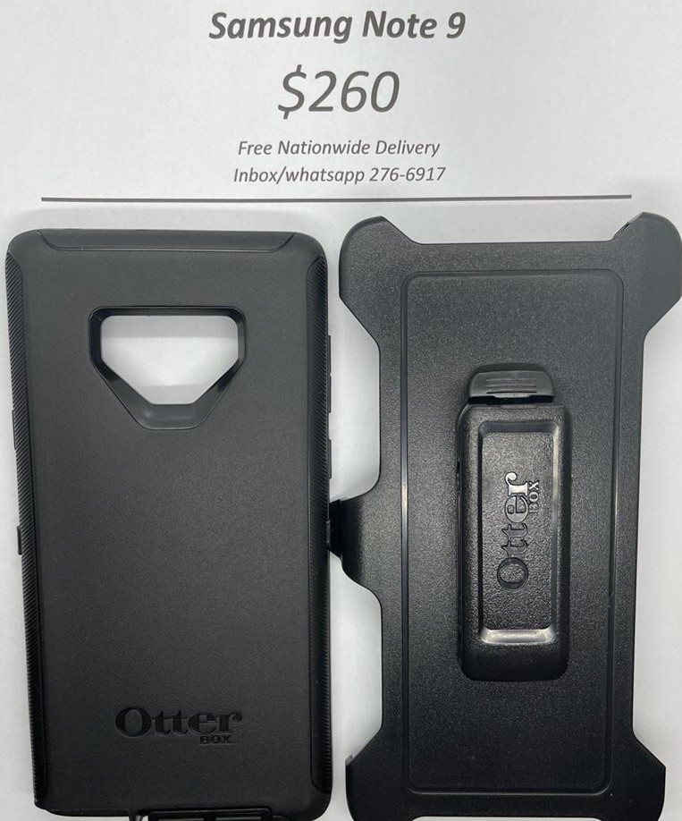 Note 9 Otterbox-Defender Black