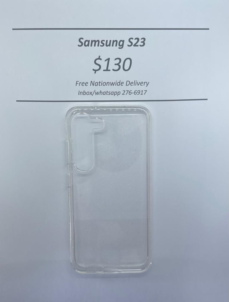 S23 Clear Pink Glitter