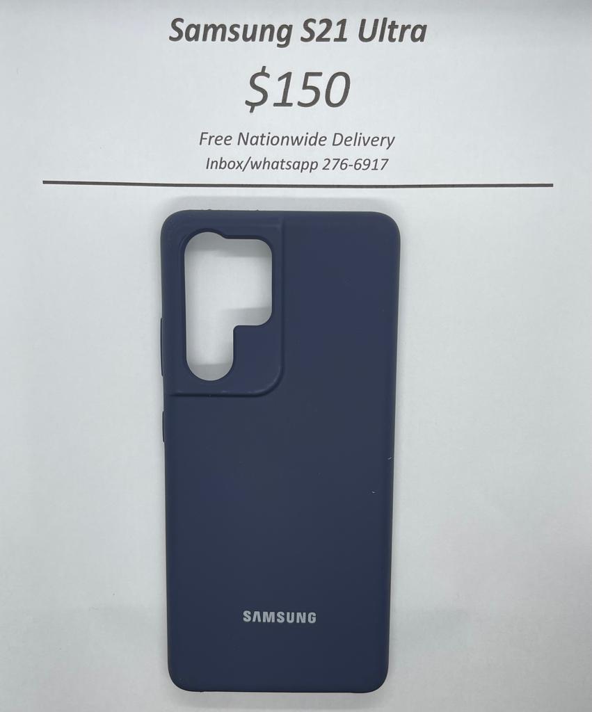 S21 Ultra Blue Logo case