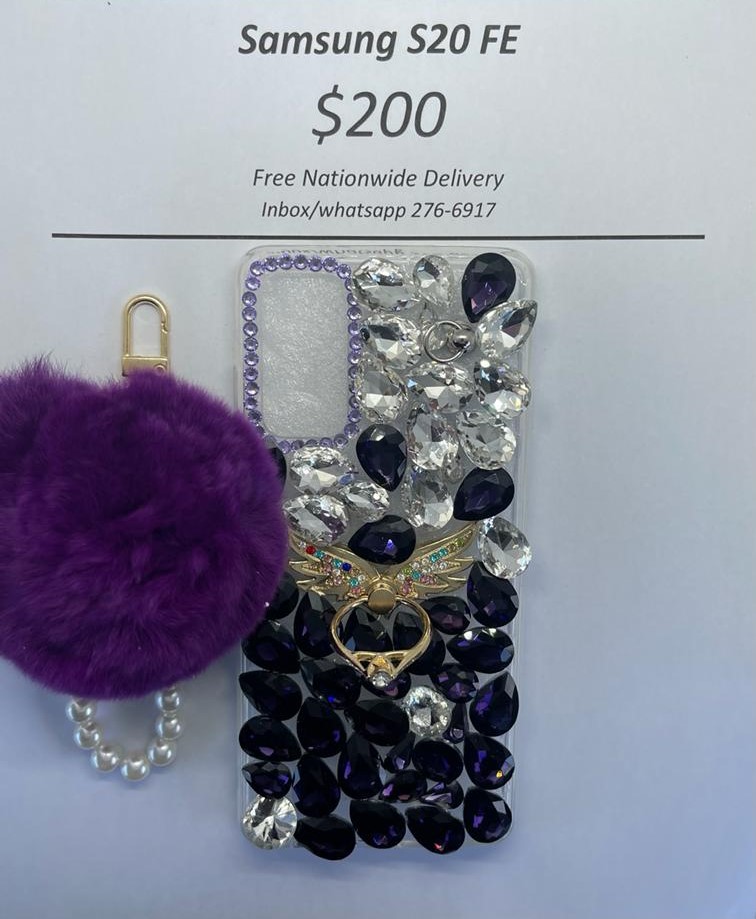 S20 Fe Gem with Fluffy Pom-Pom