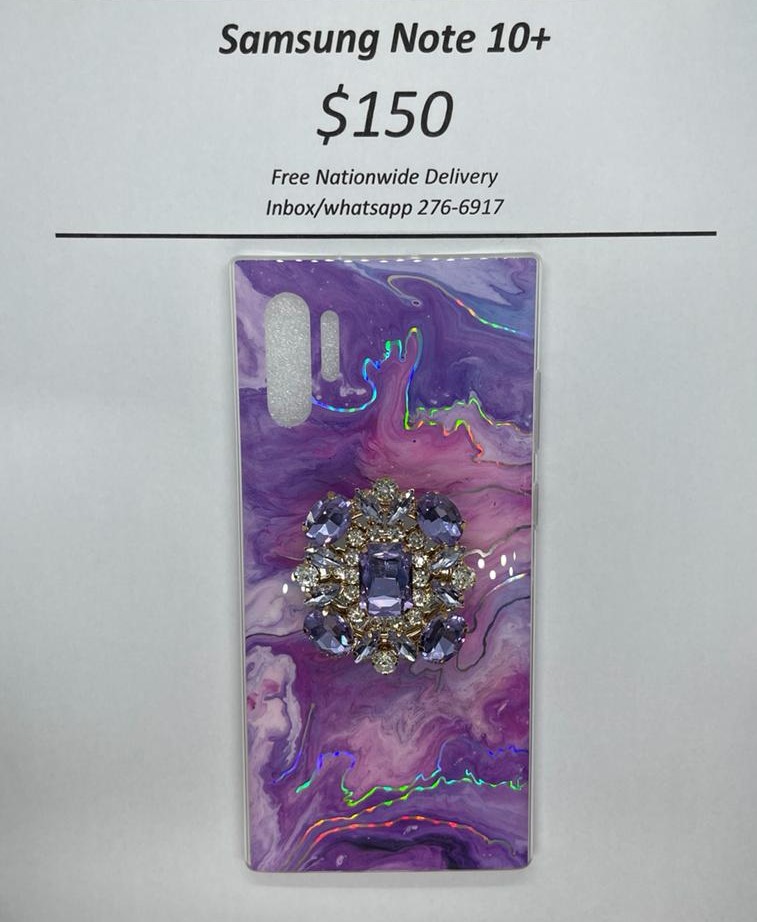 Note 10 Plus Purple Marble Gem PS