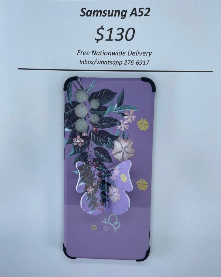 A52/A52s 5g Butterfly pop socket case
