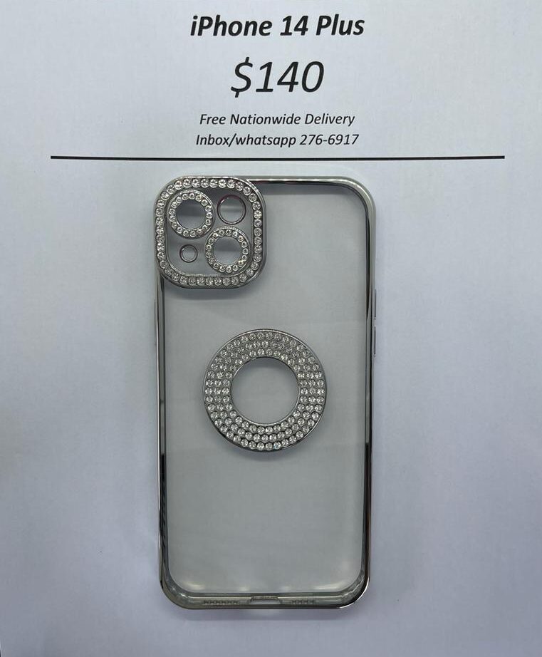 iPhone 14 Plus Silver Gem Logo