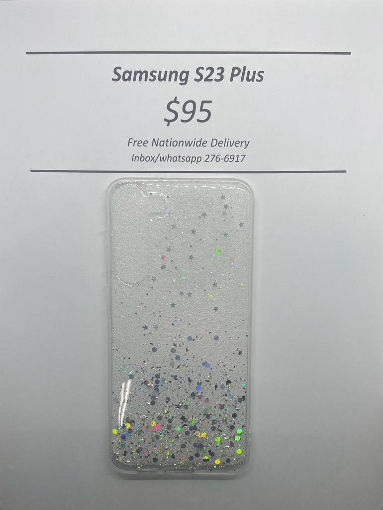 S23 Plus Clear Glitter silicone