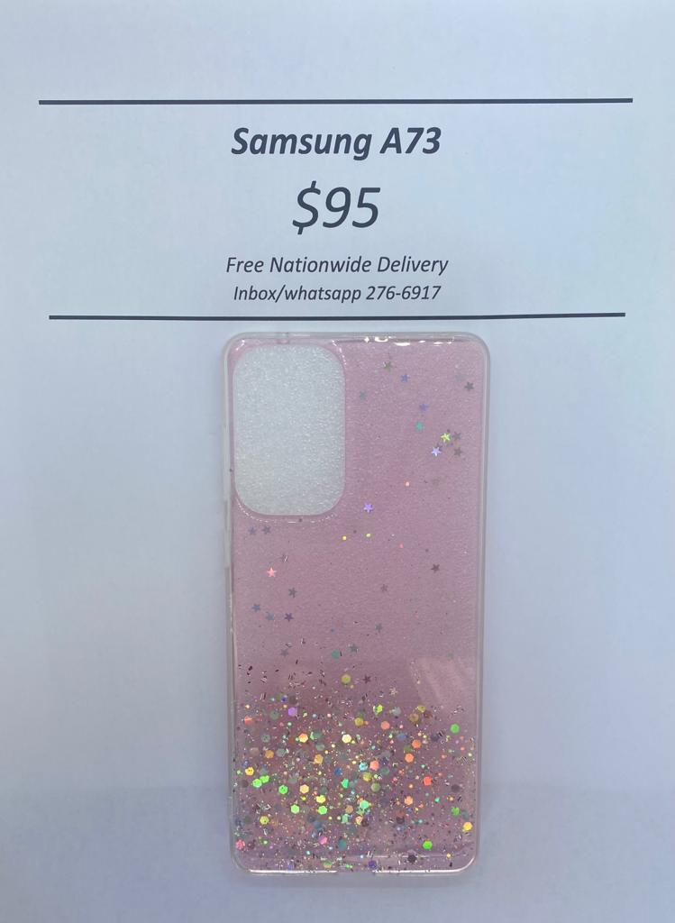 A73 Pink Glitter silicone