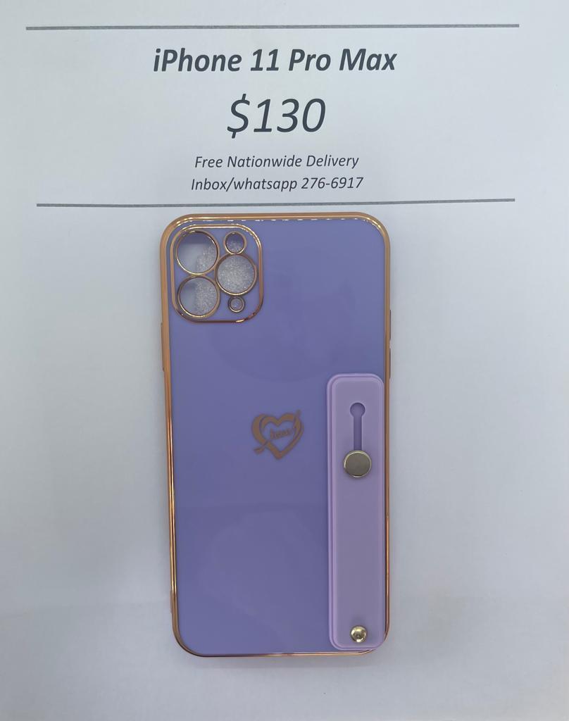 iPhone 11 Pro Max Purple Heart w Holder
