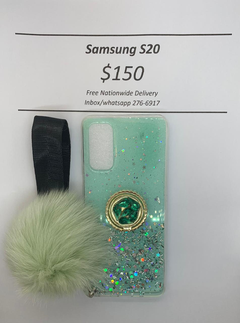 S20 Green Pom-pom with Ring