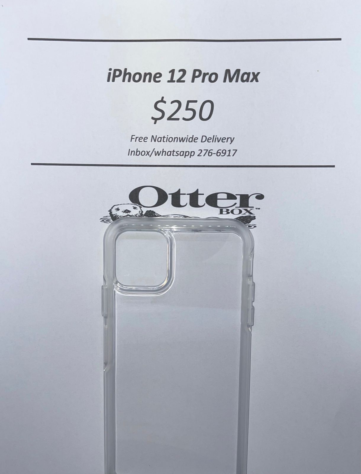 i12 Pro Max Otter Box Symmetry Clear