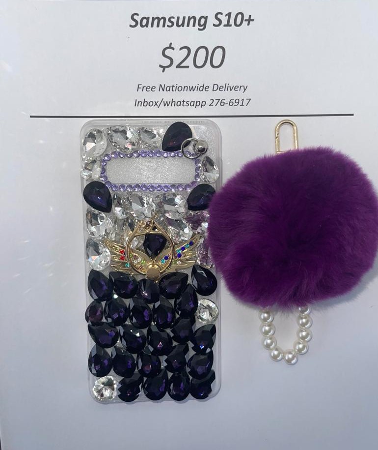 S10 Plus Gem with Fluffy Pom-Pom